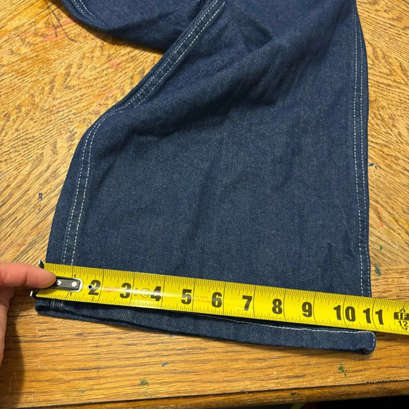 NWT Dickies Durable Bib Overalls Denim Jean Indigo Blue Men's XL R Workwear - Picture 8 of 9